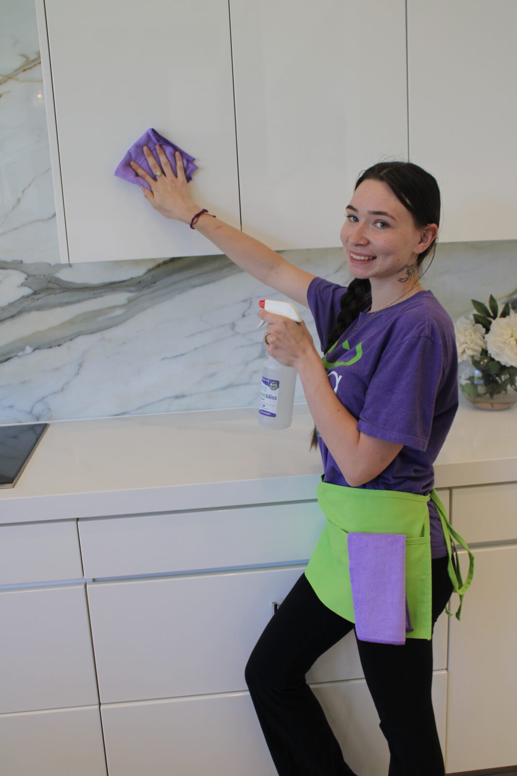 Clean, empty kitchen after a professional move-out cleaning in Tempe AZ
