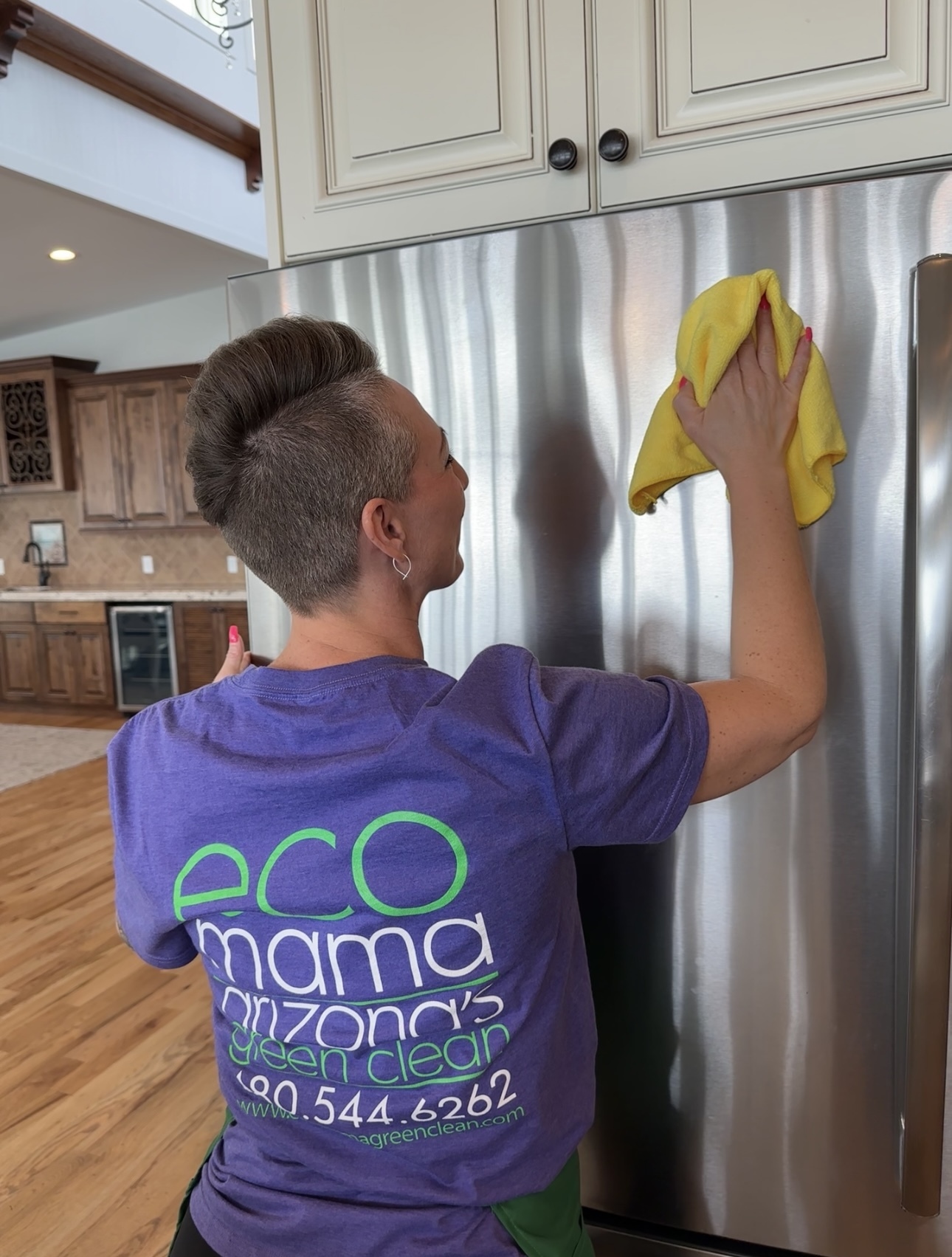 Clean, empty kitchen after a professional move-out cleaning in Tempe AZ