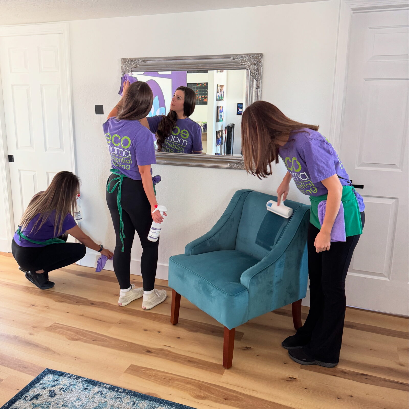 Clean, calm nursery prepared by Eco Mama Green Clean in Scottsdale